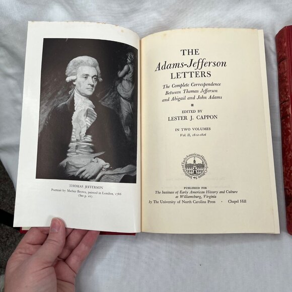 The Adams-Jefferson Letters: The Complete Correspondence Two Volumes Set 1959 - Picture 4 of 9